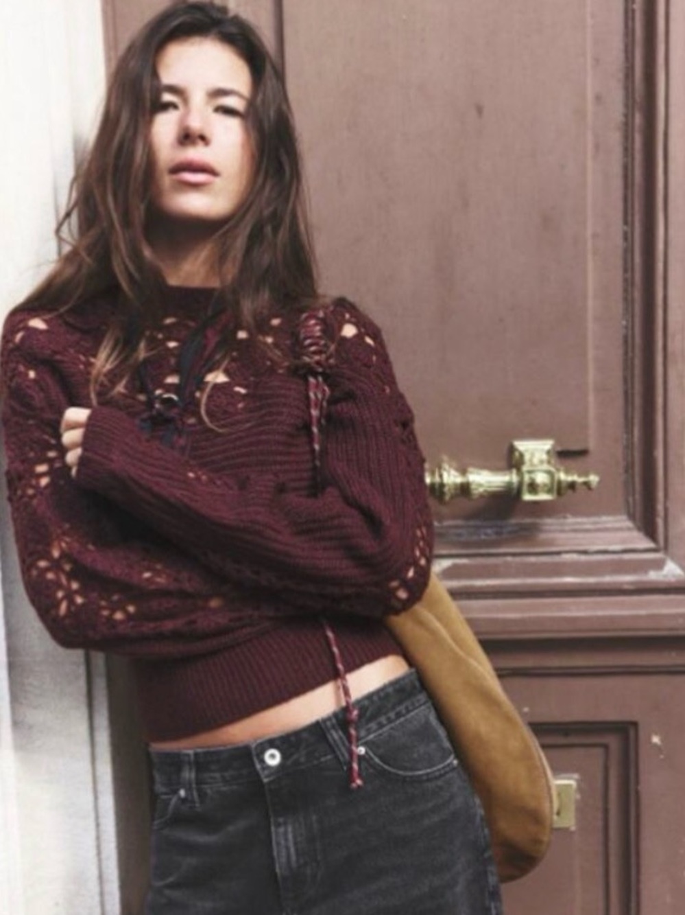 NWT Zara Women's Burgundy Sweater